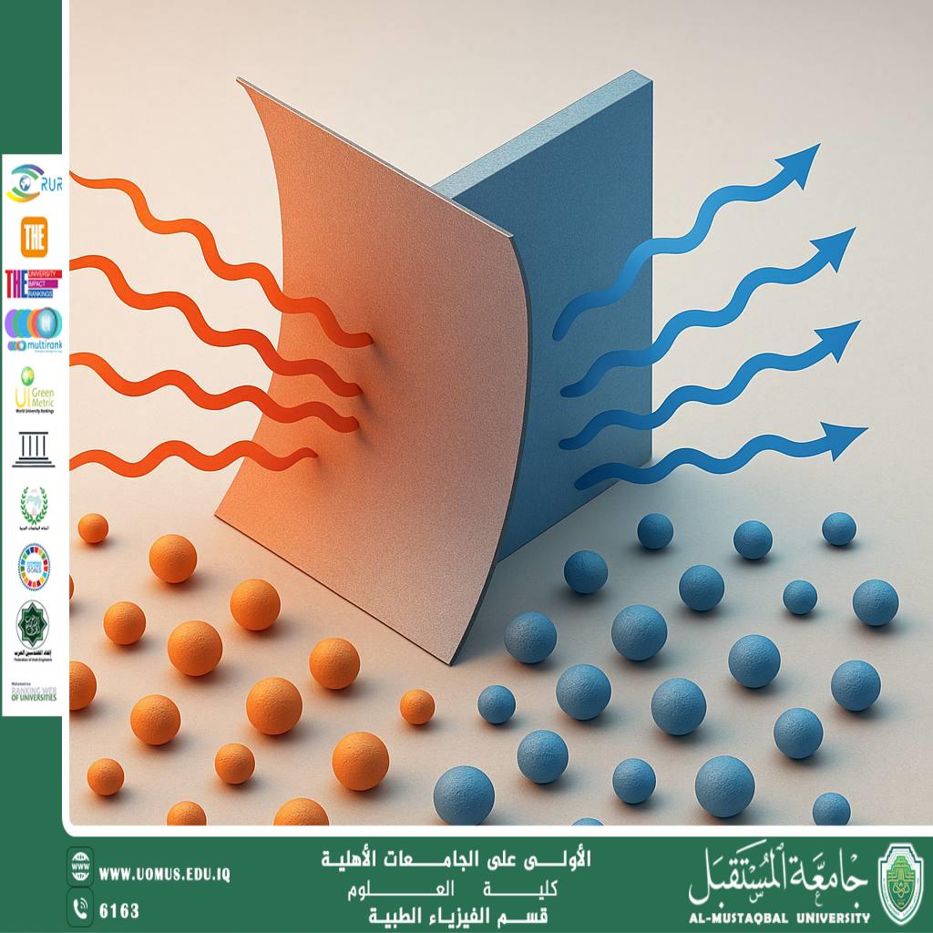 A scientific article by the lecturer (Assistant Lecturer Ammar Karim) entitled "Study of heat transfer in nanosystems"