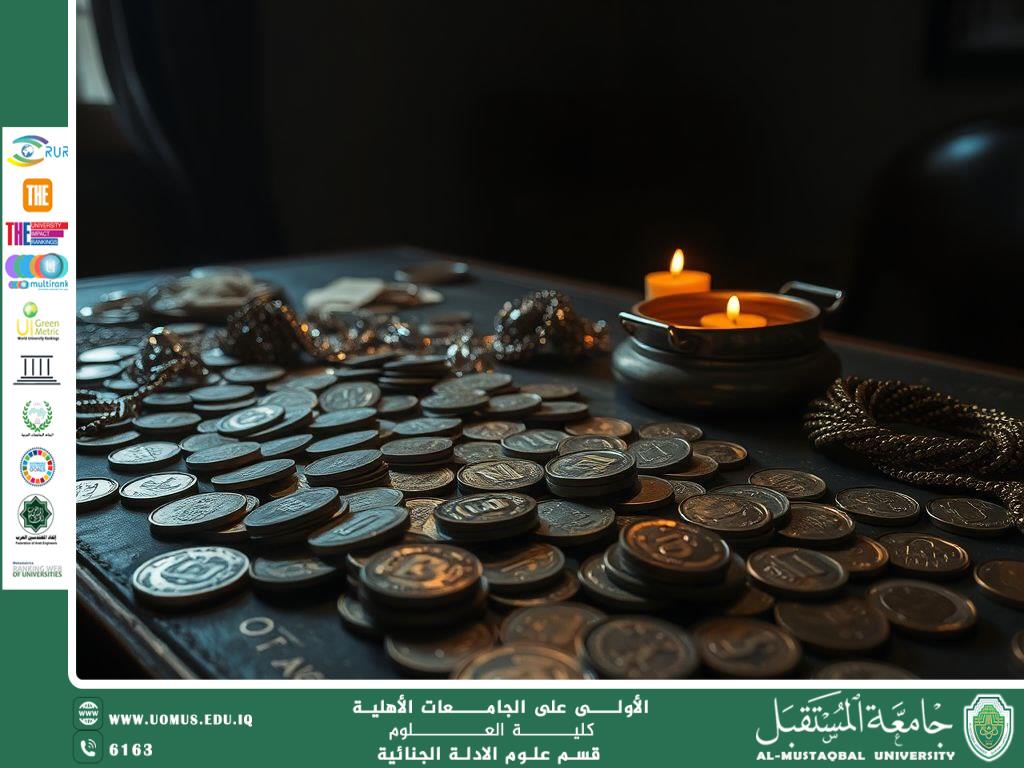 القطع النقدية أو المجوهرات كأدلة على السرقة والاحتيال في التحقيقات الجنائية (م.م. هويدا نزال حسين)