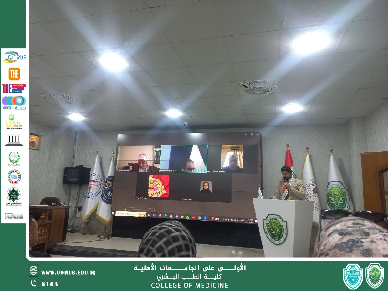 كلية الطب تشارك في الملتقى العلمي لبحوث طلبة كلية الصيدلة – جامعة المستقبل