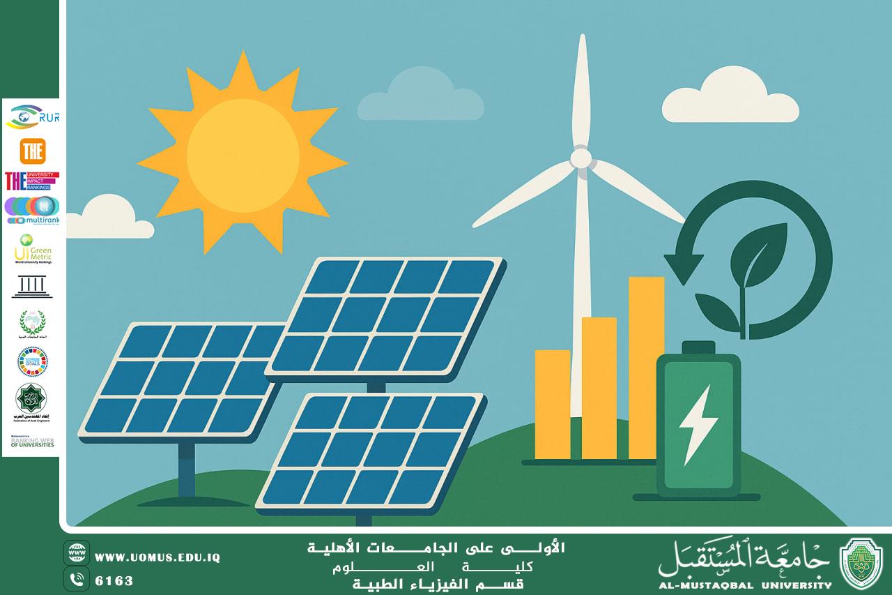 A scientific article by the lecturer (Dr. Duaa Jaafar Diaa) entitled "The development of solar energy and its role in achieving environmental sustainability"