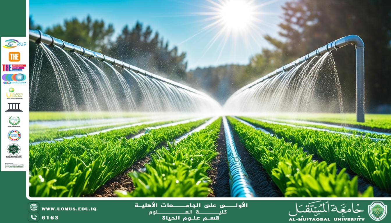 مقالة علمية للانسة نور الهدى عزمي حسن بعنوان " الري بالتنقيط لتوفير المياه وتحسين كفاءة الري"