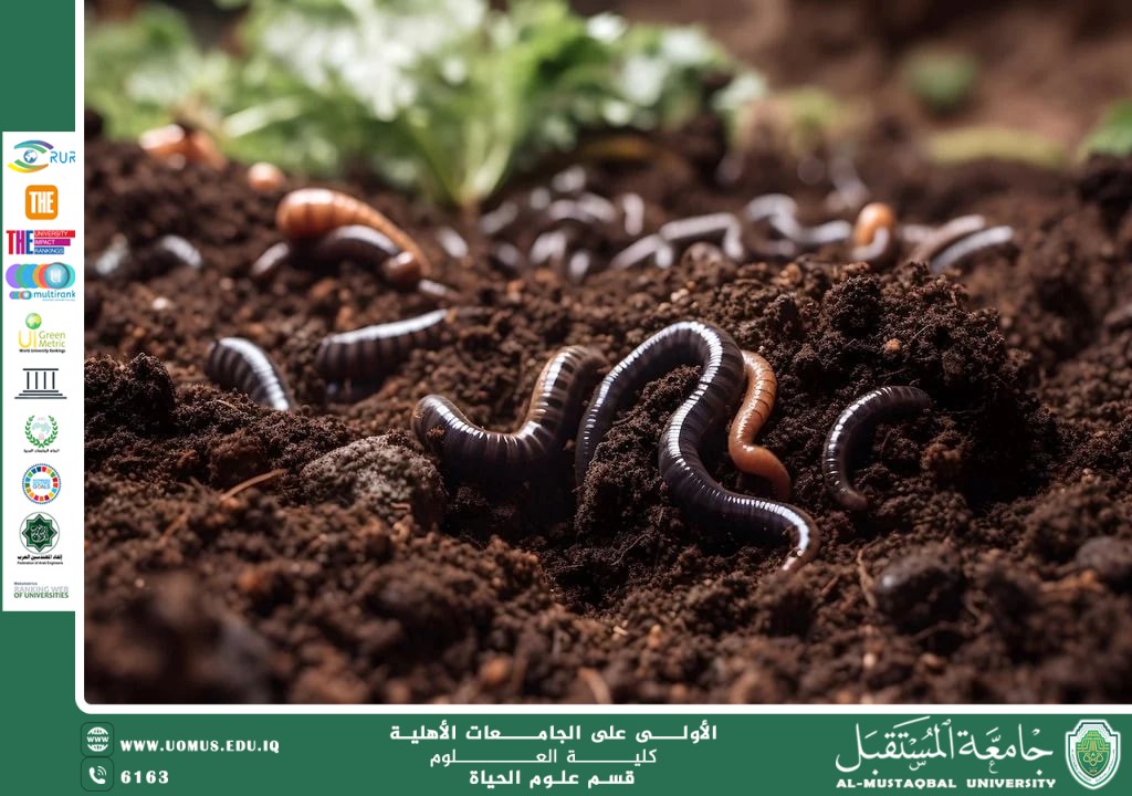مقالة علمية للانسة نور الهدى عزمي بعنوان "دور الديدان الأرضية في تحسين خصوبة التربة والبنية الزراعية"