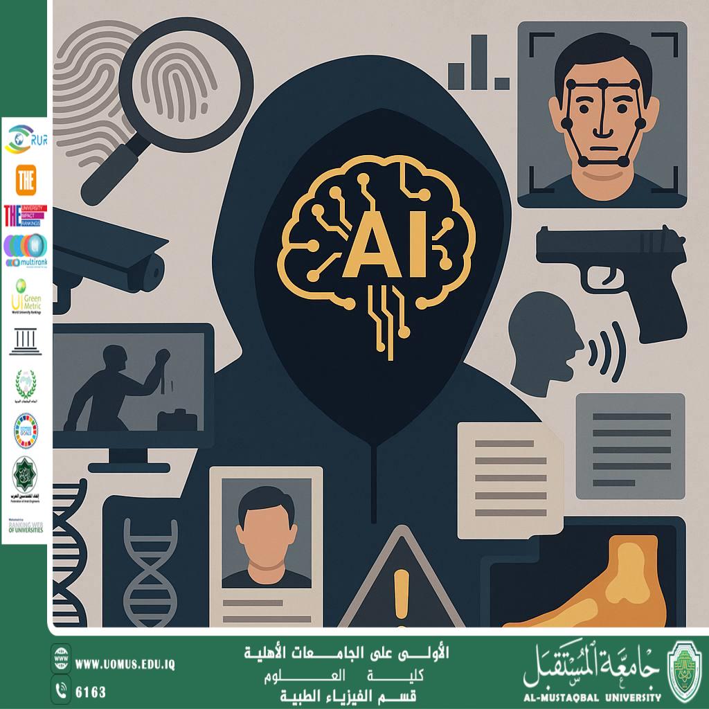 A scientific article by the lecturer (Dr. Ferial Ibrahim Al-Dhafiri) entitled "The most important applied artificial intelligence algorithms that provide conclusive evidence for the crime scene."