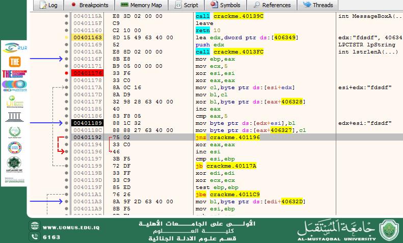 x64dbg و OllyDbg: أدوات تفكيك البرامج وتتبع التنفيذ خطوة بخطوة في الأدلة الجنائية الرقمية (وقار جفات جاسم)