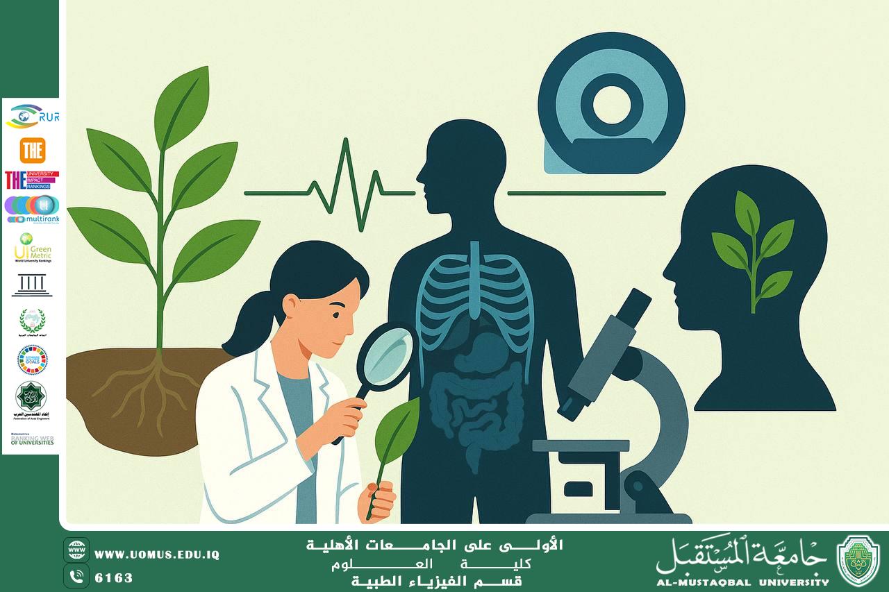 A scientific article by the lecturer ( Assistant Lecturer Samaher Saad) entitled “Plants and Medical Physics: Linking Natural Sciences and Sustainable Technology”