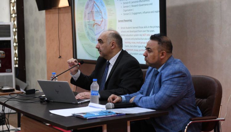 الشيرباز يقدم محاضرة في قسم الهندسة لكلية المستقبل الجامعة