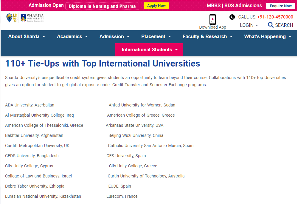 جامعة شاردا الدولية تضيف كلية المستقبل الجامعة ضمن 110 جامعة عالمية لديها تعاون علمي معها