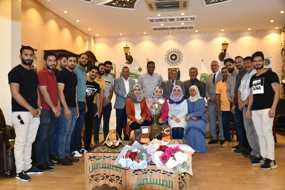 استقبل السيد عميد كلية المستقبل الجامعة الاستاذ المساعد الدكتور حسن شاكر مجدي  السيدات والسادة المهنئين بمناسبة عيد الفطر المبارك