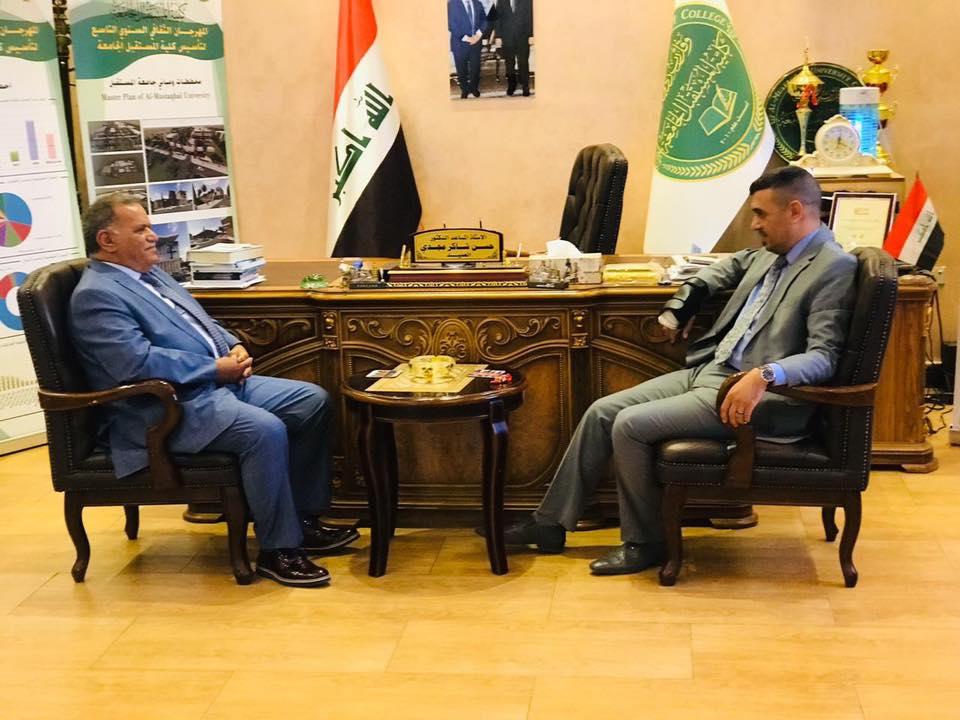 مسؤول لجنة التعليم العالي النيابية في ضيافة كلية المستقبل الجامعة