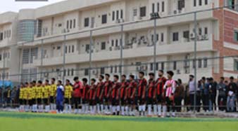 منتخب كلية المستقبل الجامعة يسجل فوزه على نادي الهندية بخماسي كرة القدم بهدفين لهدف واحد