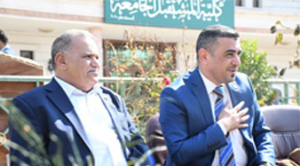 استقبل السيد عميد كلية المستقبل الجامعة الأستاذ المساعد الدكتور حسن شاكر مجدي الأستاذ الدكتور حسن المسعودي عضو لجنة التعليم العالي