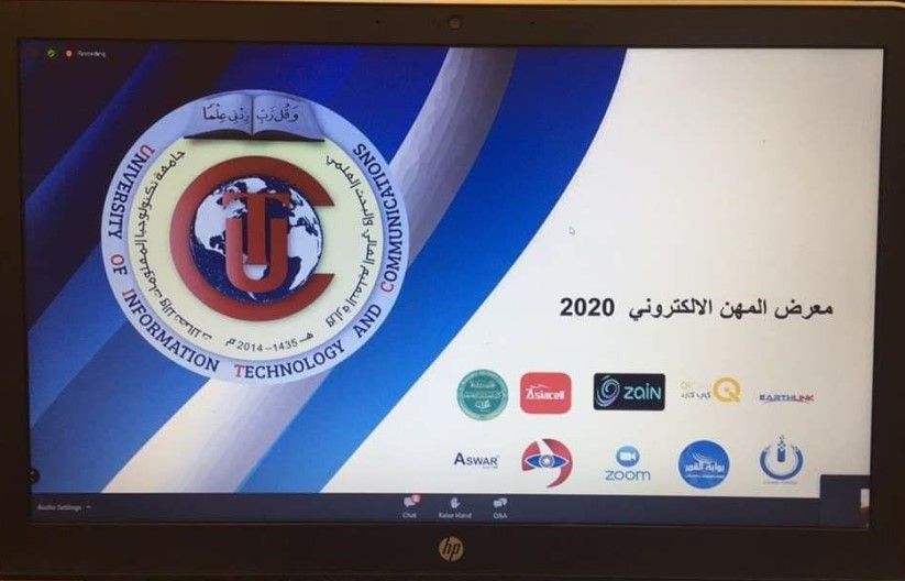 افتتح صباح هذا اليوم 2020/7/5 فعاليات معرض الوظائف السنوي الثالث الإلكتروني الذي نظمته شعبة التأهيل والتوظيف والمتابعة في كلية تكنولوجيا المعلومات والاتصالات وبالتعاون مع كلية المستقبل الجامعة 