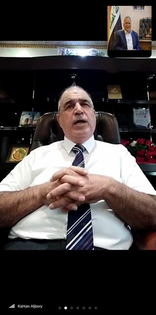 السيد رئيس جامعة بابل الاستاذ الدكتور قحطان الجبوري يتفقد سير الامتحانات الالكترونية في كلية المستقبل الجامعة ..