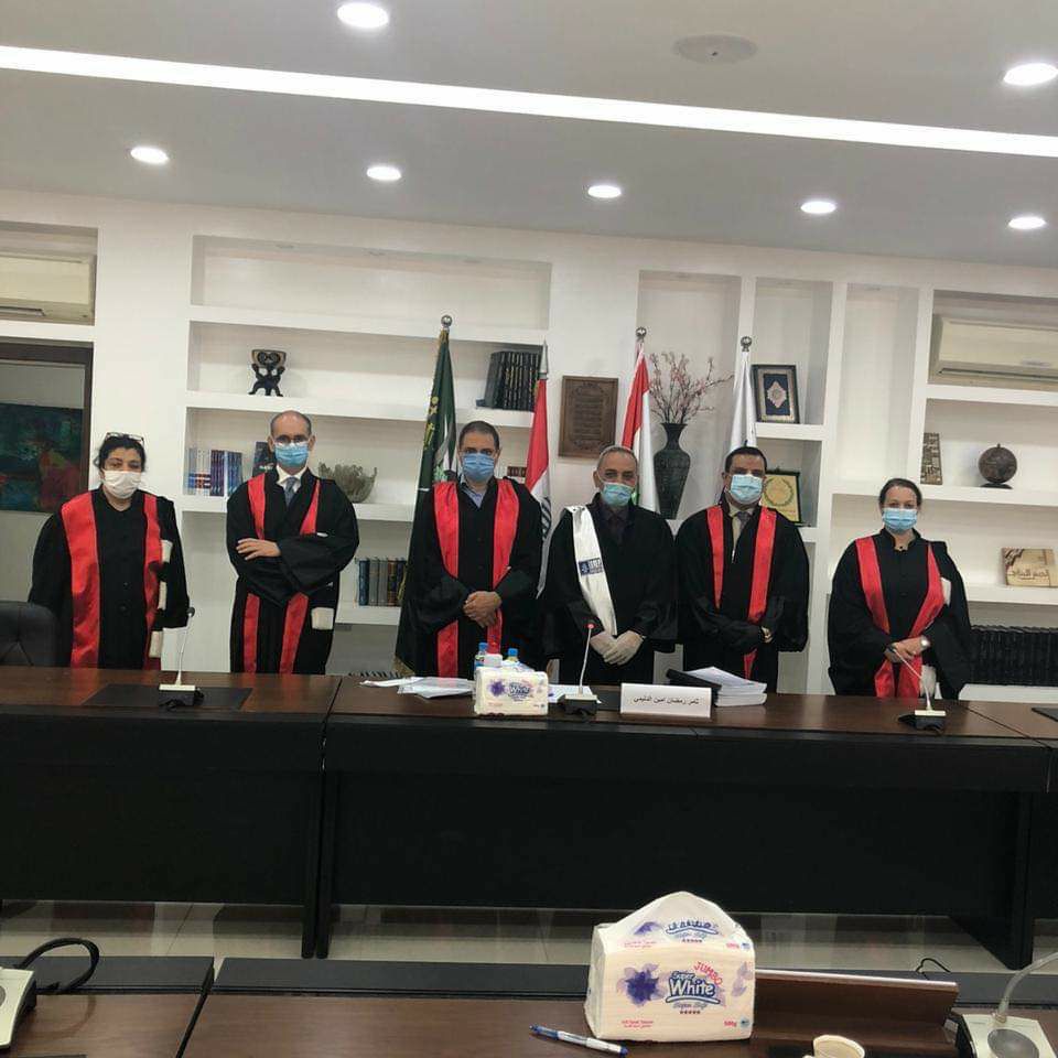 تبارك كلية المستقبل الجامعة للاستاذ ثامر رمضان امين الدليمي حصوله على شهادة الدكتوراه في القانون الجنائي وبتقدير ( جيد جداً ) 