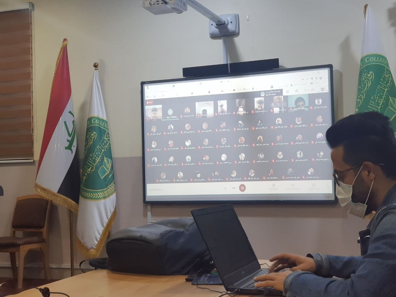 لليوم الثالث على التوالي  تواصل غرفة العمليات في كلية المستقبل الجامعة  متابعة سير الامتحانات النهائية للكورس الاول