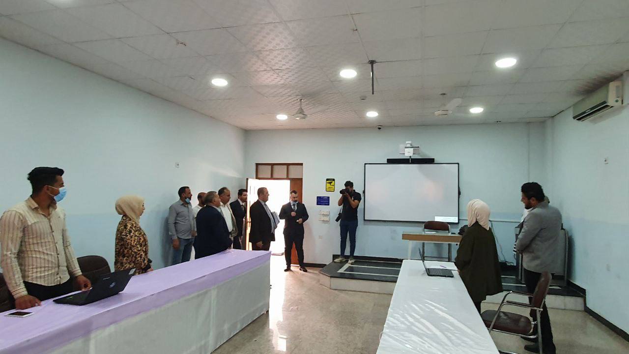 افتتاح (5)قاعات عمليات تفاعلية خاصة بالتعليم الالكتروني في كلية المستقبل الجامعة