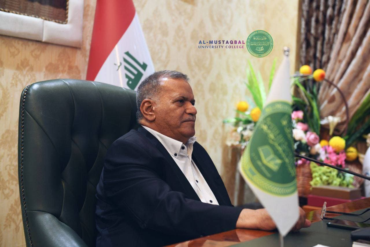 السيد عميد كلية المستقبل الجامعة يعقد اجتماعا مع مسؤولي الجودة المركزية 