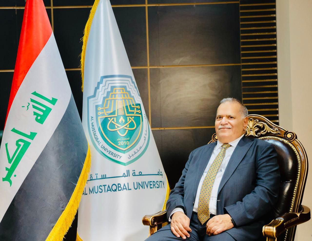 السيد رئيس جامعة المستقبل يفوز ضمن افضل 25 باحث في الجامعات العراقية