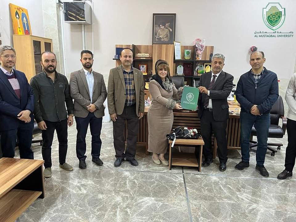 تعزيزاََ للتعاون العلمي والثقافي ما بين جامعتنا والجامعات والكليات الحكومية والأهلية المحلية تم عقد اجتماع بين عميد كليه طب الاسنان جامعه المستقبل وعميد كليه طب الاسنان جامعه بابل