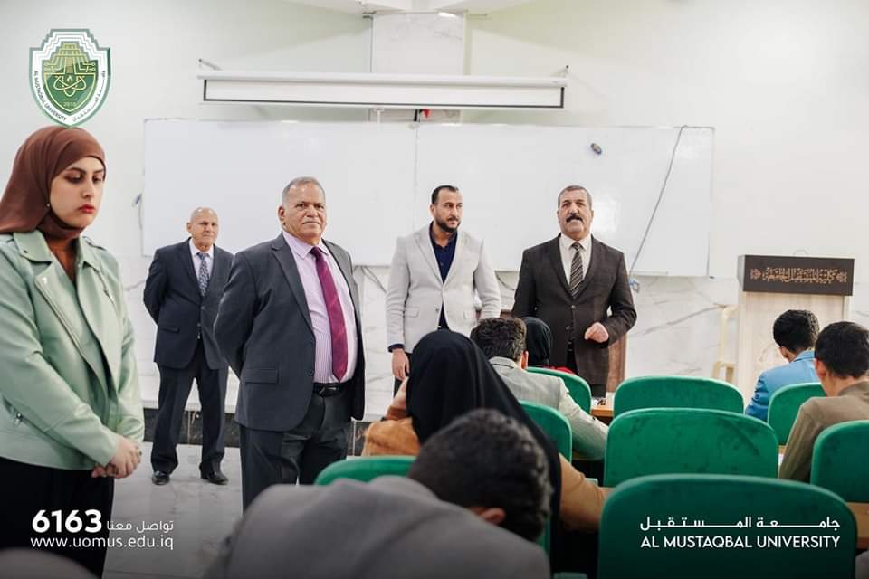 جانب من استمرار الامتحانات النهائية للكورس الاول للعام الدراسي 2023-2024 في جامعة المستقبل 