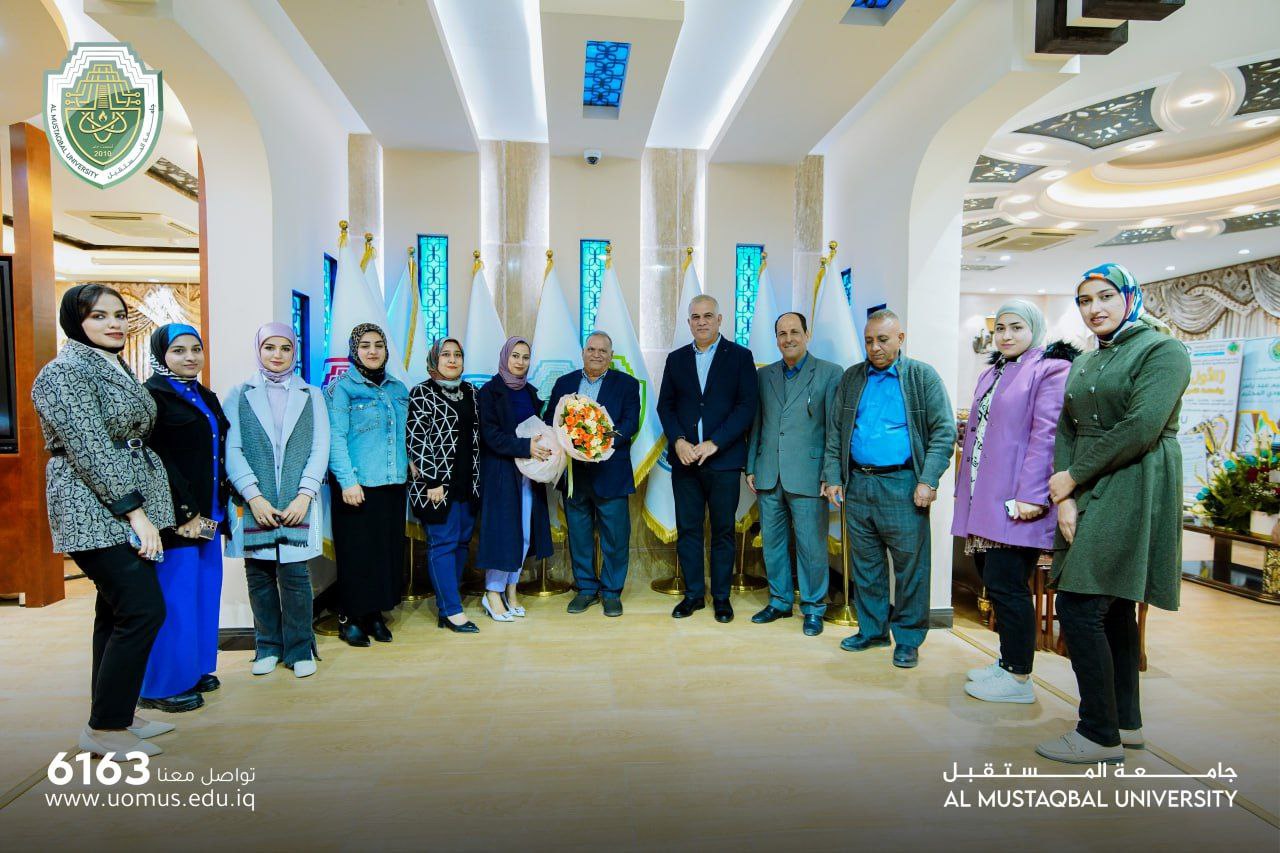 رئيس جامعة المستقبل يتلقى المزيد من التهاني والتبريكات من كوادر الجامعة بمناسبة العام الميلادي الجديد واختياره أفضل رئيس جامعة أهلية في العراق