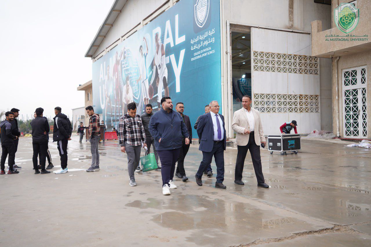 السيد رئيس جامعة المستقبل يجري جولات تفقدية للاطلاع على الاستعدادات الخاصة بتهيئة اسبوع الاستدامة
