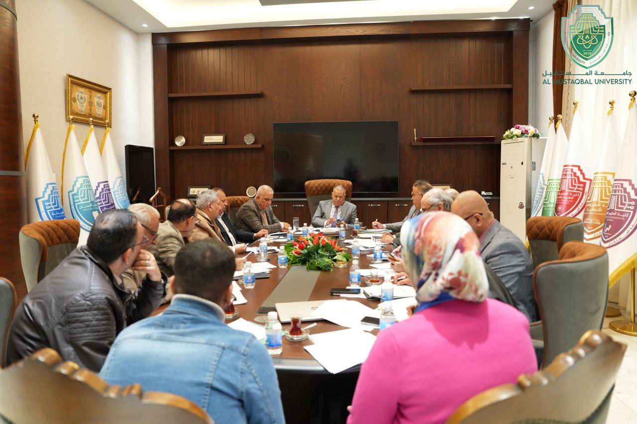 السيد رئيس جامعة المستقبل يجري عدد من الاجتماعات لمناقشة الاستعدادات لفعاليات((اسبوع المستقبل للاستدامة))