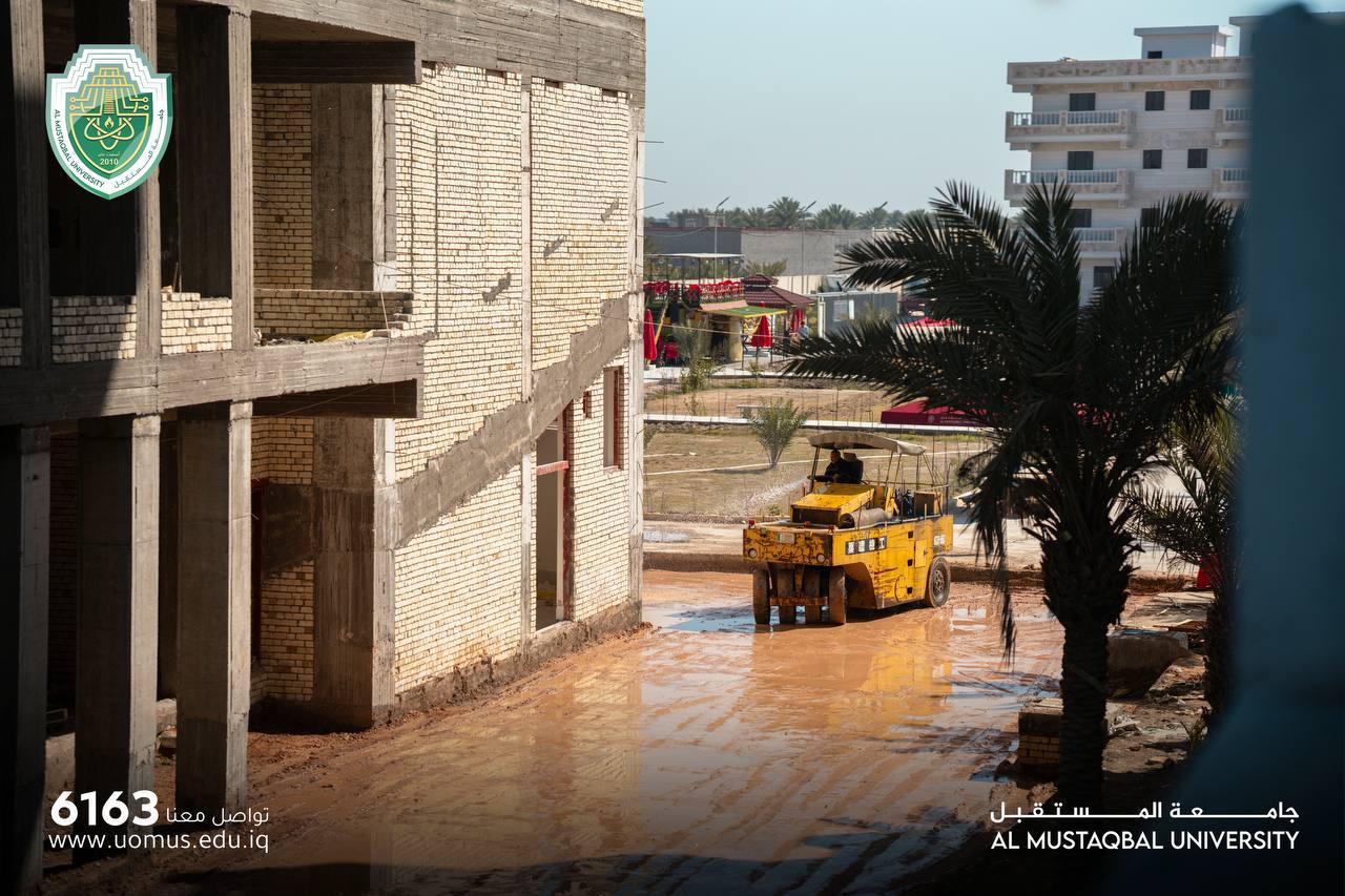 بوتيرة عالية ونشاط هندسي وعملي ارتفاع نسب الإنجاز في البنى التحتية الجديدة في جامعة المستقبل 