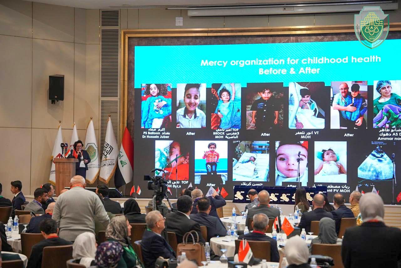 لعراق خال من تشوهات القلبية الولادية لدى الاطفال وللمره الثانية جامعة المستقبل احد الداعمين الرئيسين للمؤتمر 