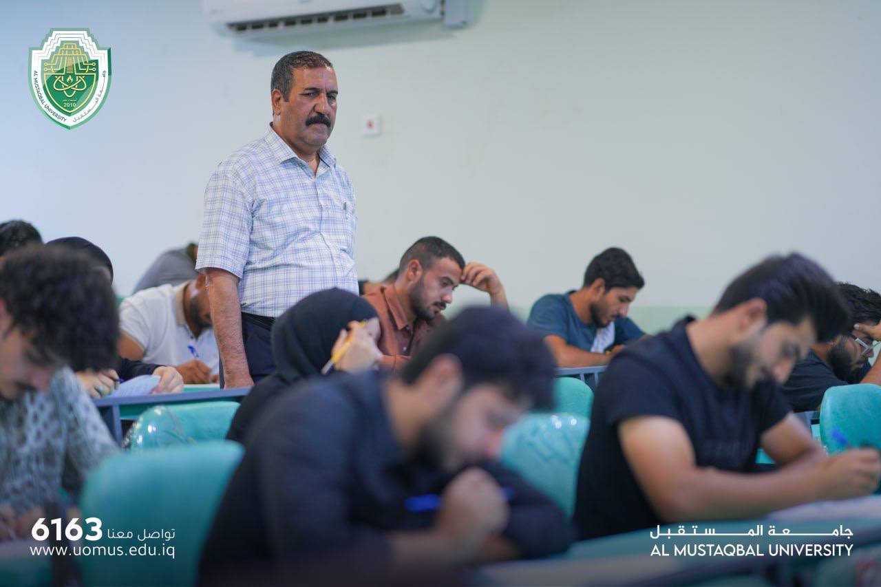 جانب من استمرار الامتحانات النهائية للدور الثاني لطلبة المرحلة الأولى في كليات وأقسام جامعة المستقبل