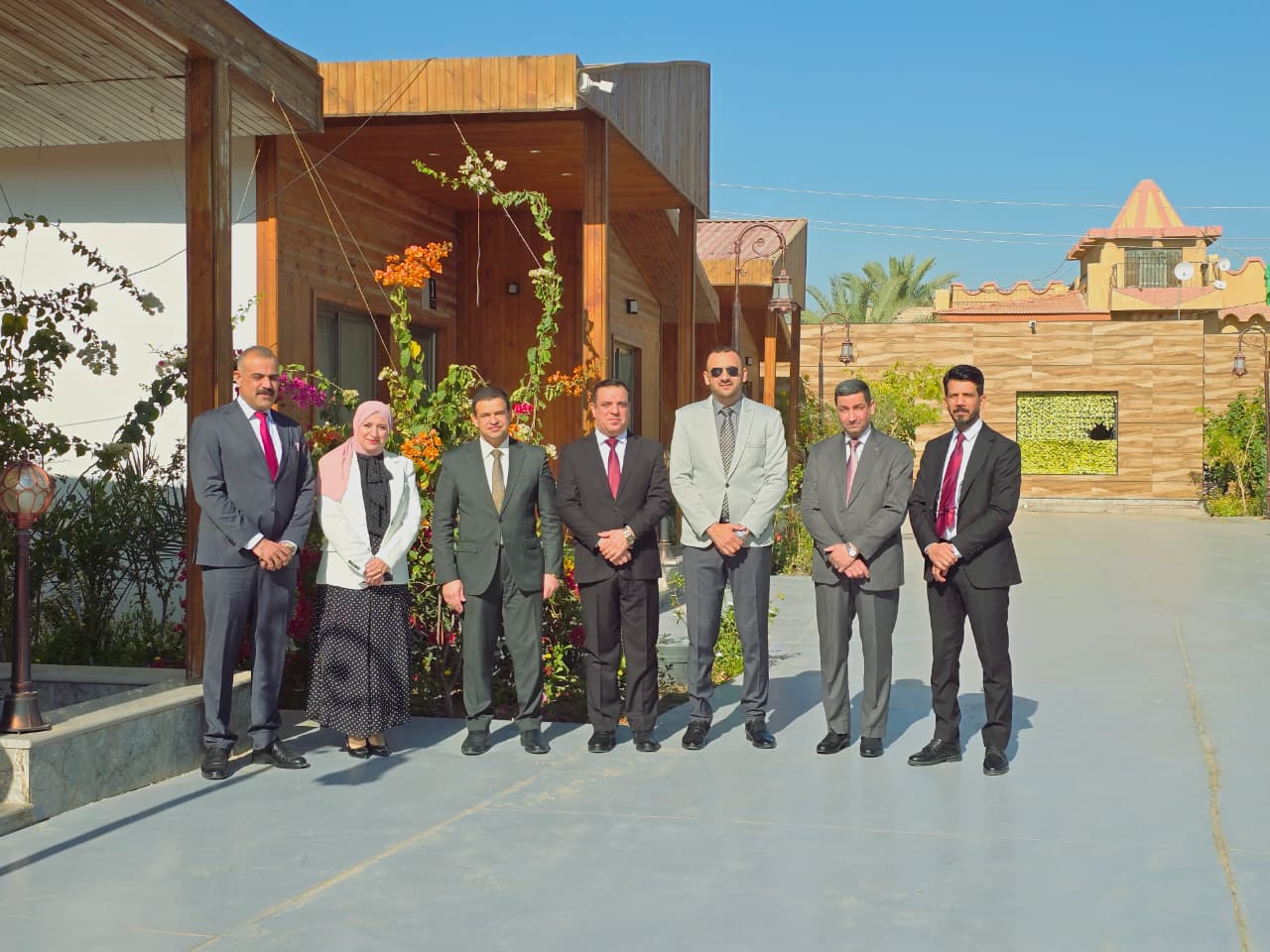 عميد كلية القانون في جامعة المستقبل برفقة فريق الاعتماد الوطني في مقر رئاسة محكمة استئناف بابل