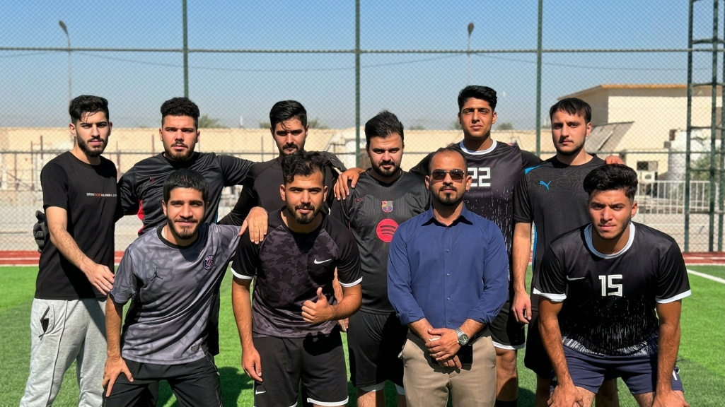 The Dental Technology Department football team… team spirit and athletic excellence