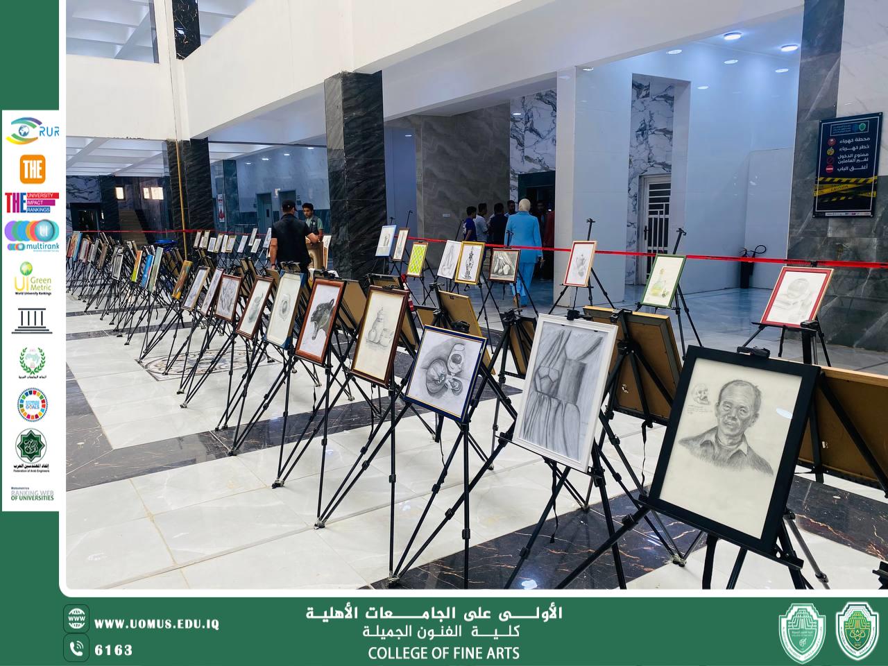 المعارض الفنية بكلية الفنون الجميلة حيث يلتقي الفن بالاستدامة..