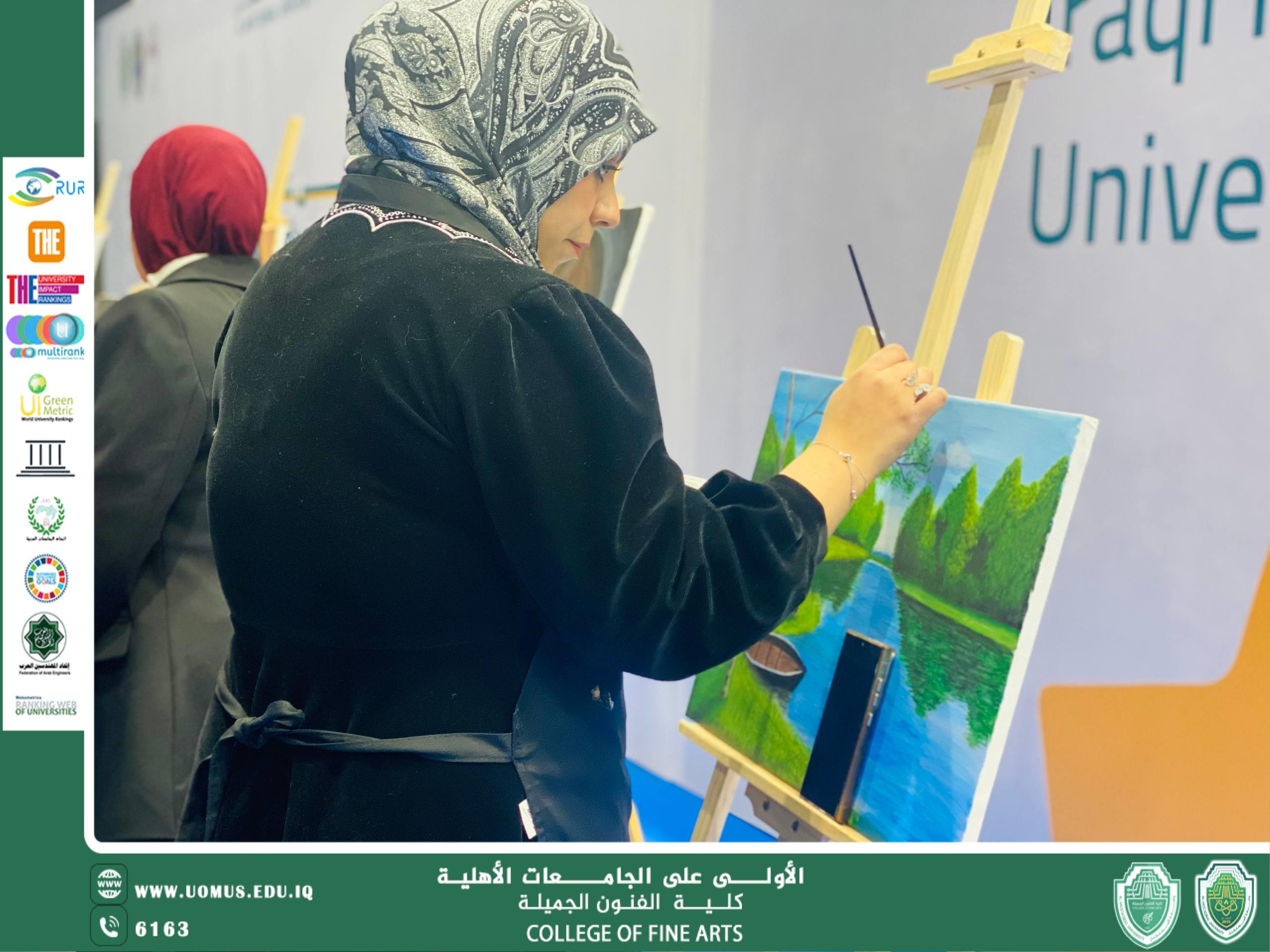 المعارض الفنية بكلية الفنون الجميلة حيث يلتقي الفن بالاستدامة..