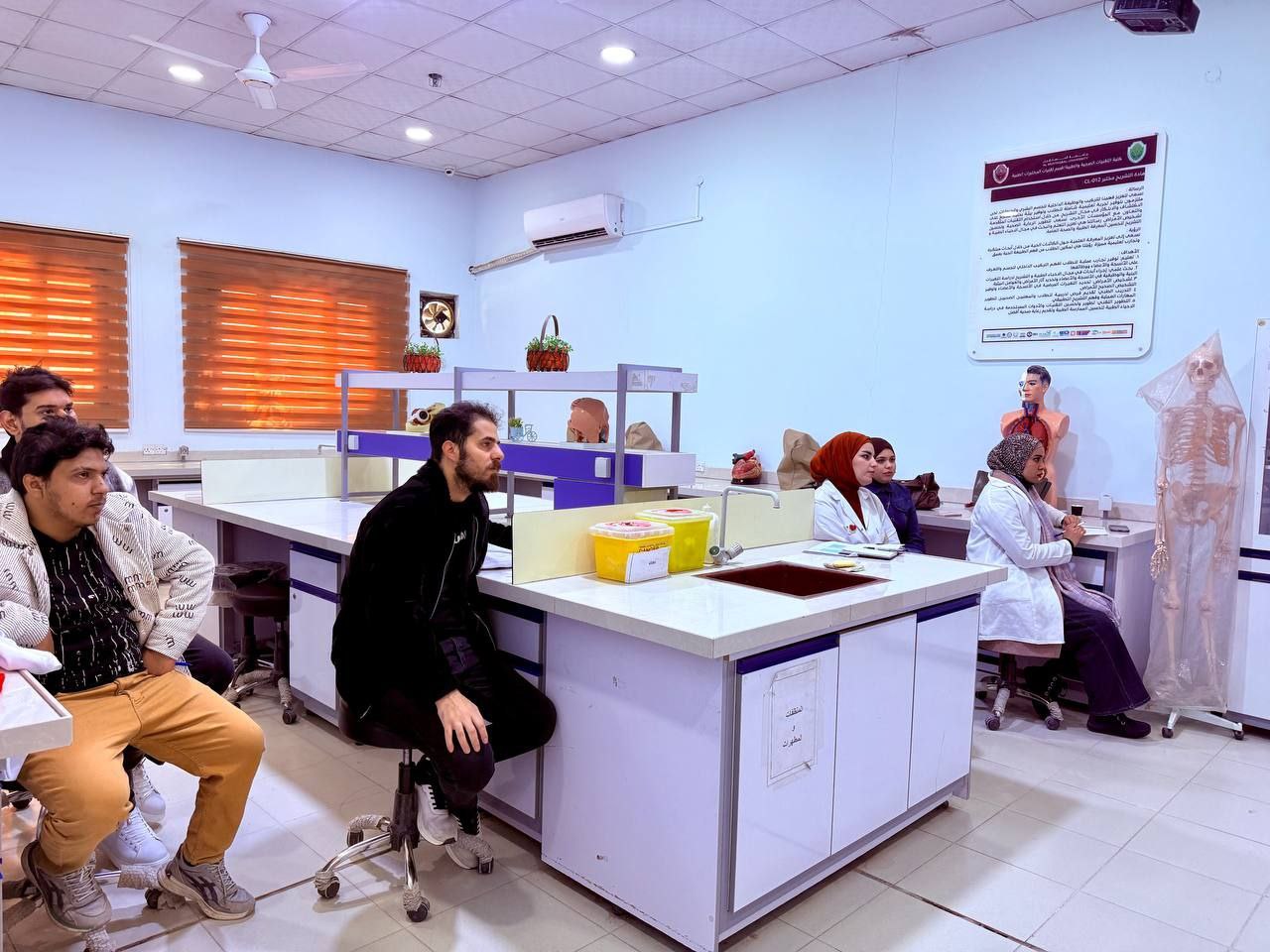 Practical lectures of the Department of Community Health Techniques conducted in the laboratories at Al-Mustaqbal University