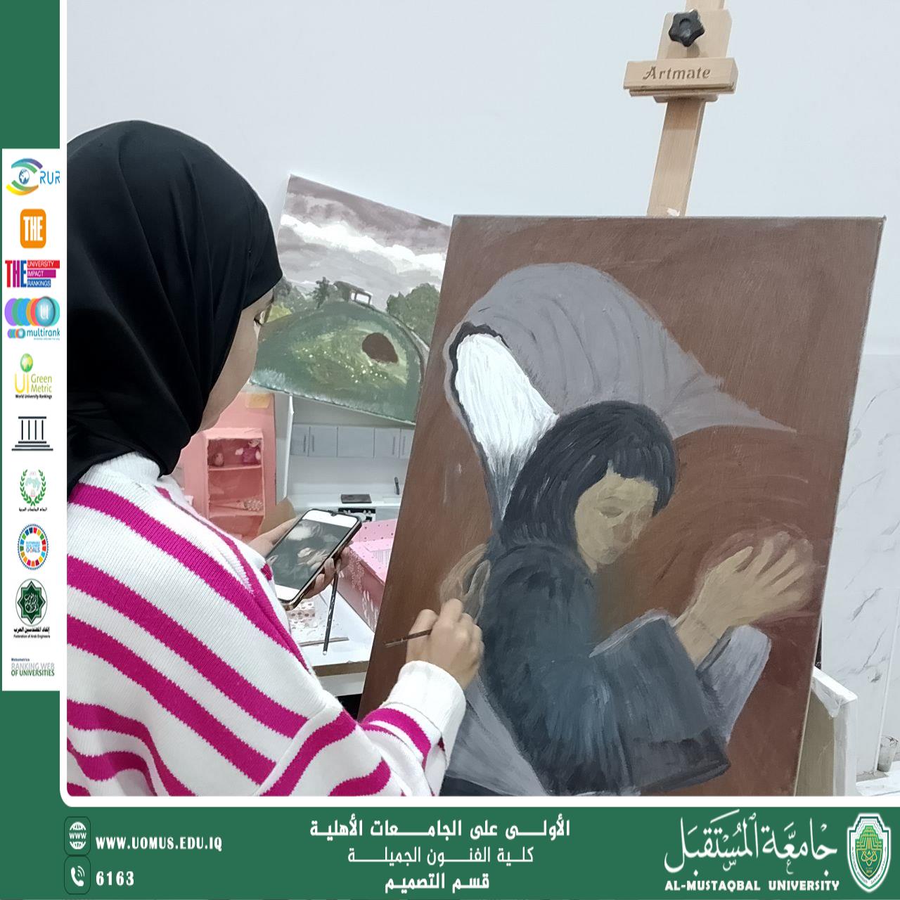 جانب من محاضرات العملي في قسم التصميم 