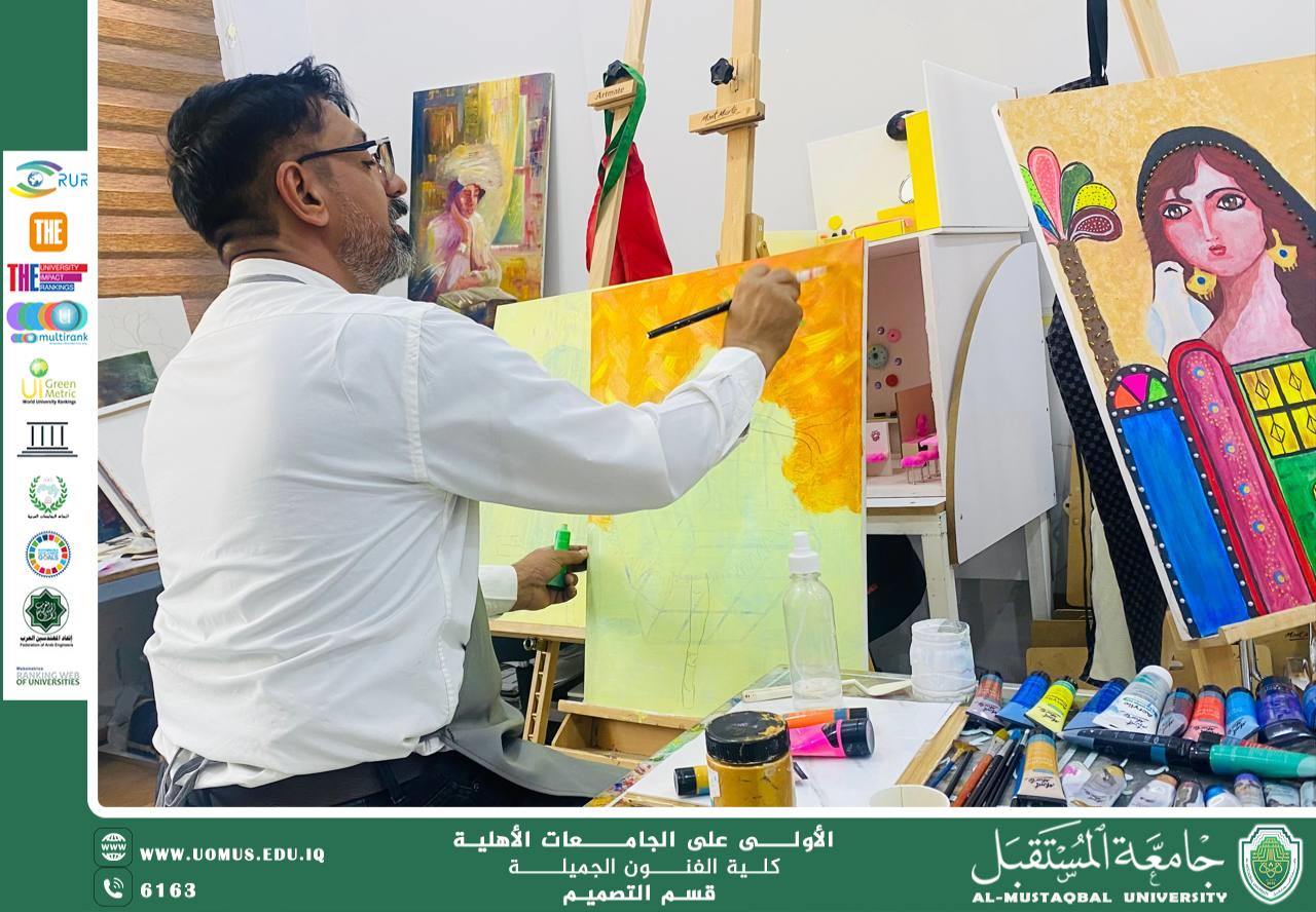 جانب من محاضرات العملي في قسم التصميم 