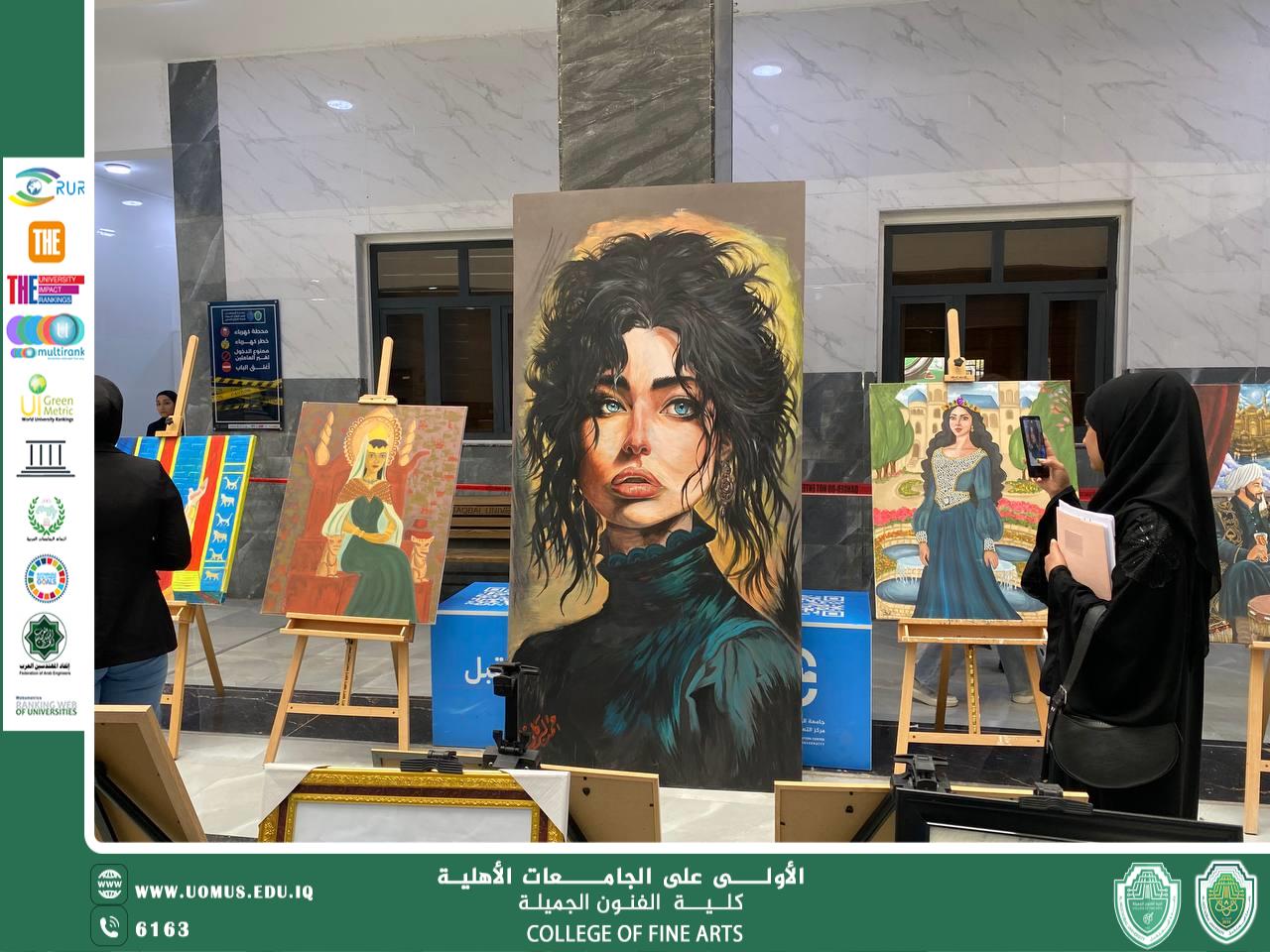 المعارض الفنية بكلية الفنون الجميلة حيث يلتقي الفن بالاستدامة..