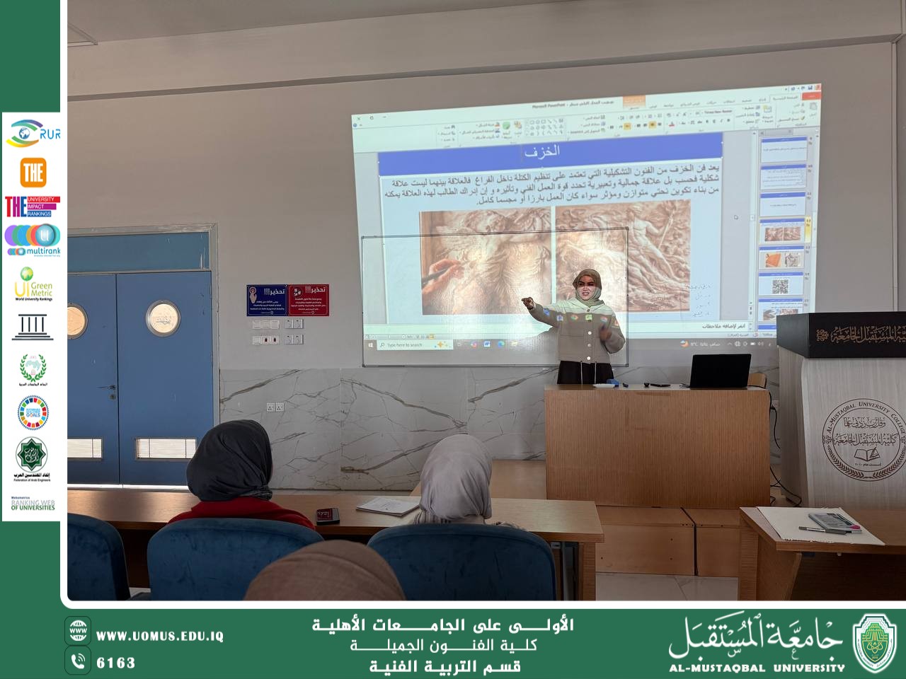 The Department of Art Education organizes an educational workshop on ceramic techniques.