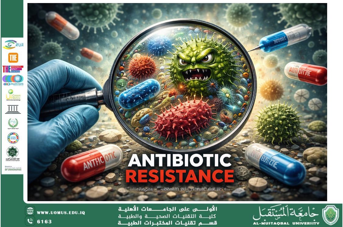 مقالة علمية بعنوان : مقاومة المضادات الحيوية: تهديد صحي عالمي متزايد