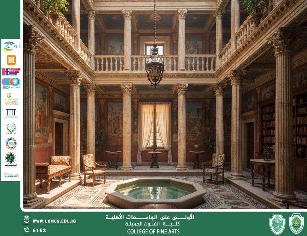مقال بعنوان "التصميم الداخلي في الحضارة الرومانية "بقلم الدكتور اسرار سمندر