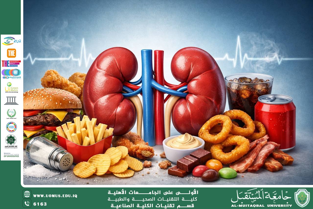 A scientific article by Ms. Tabarak Ahmed Turki entitled:Unhealthy Nutrition and Its Impact on the Heart and Kidneys