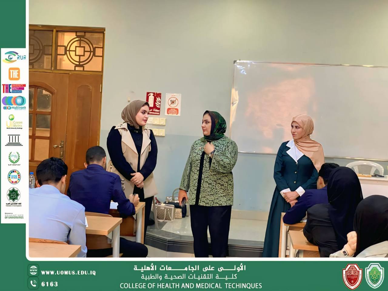 جولة تفقدية لعميد كلية التقنيات الصحية والطبية لمتابعة سير الامتحانات وضمان انسيابيتها