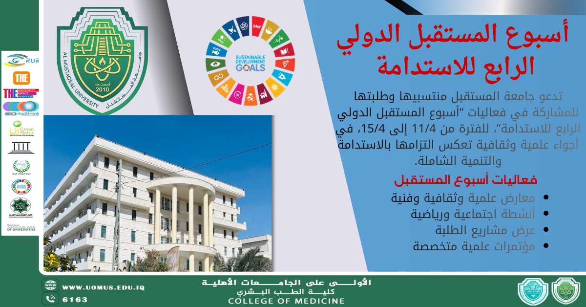 ALMUSTAQBAL University Promotes Sustainability Culture with the Launch of Its 4th International Week