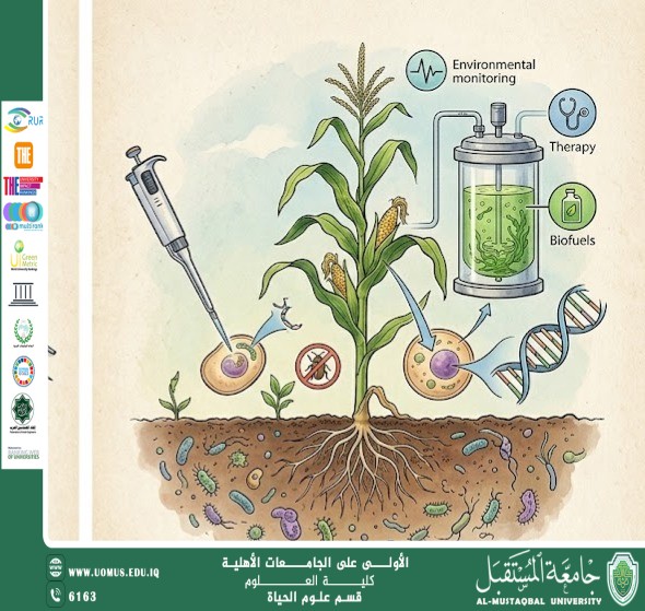مقالة علمية للانسة نور الهدى عزمي حسن بعنوان :الوراثة والتقنيات الحيوية و دورها في تقدم العلوم والحياة