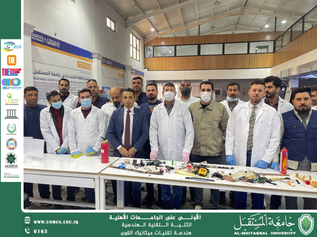 ورشة علمية بعنوان إعادة تدوير بطاريات الليثيوم والتعرّف على أهم أجزائها