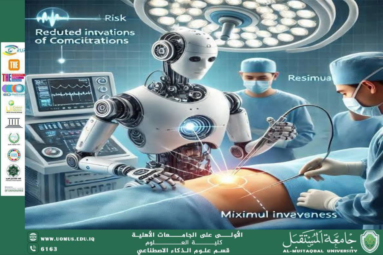 مقال أكاديمي بعنوان الجراحة الروبوتية المدعومة بالذكاء الاصطناعي: مستقبل العمليات الجراح للتدريسية م.م سمر حسين هلال  ُ