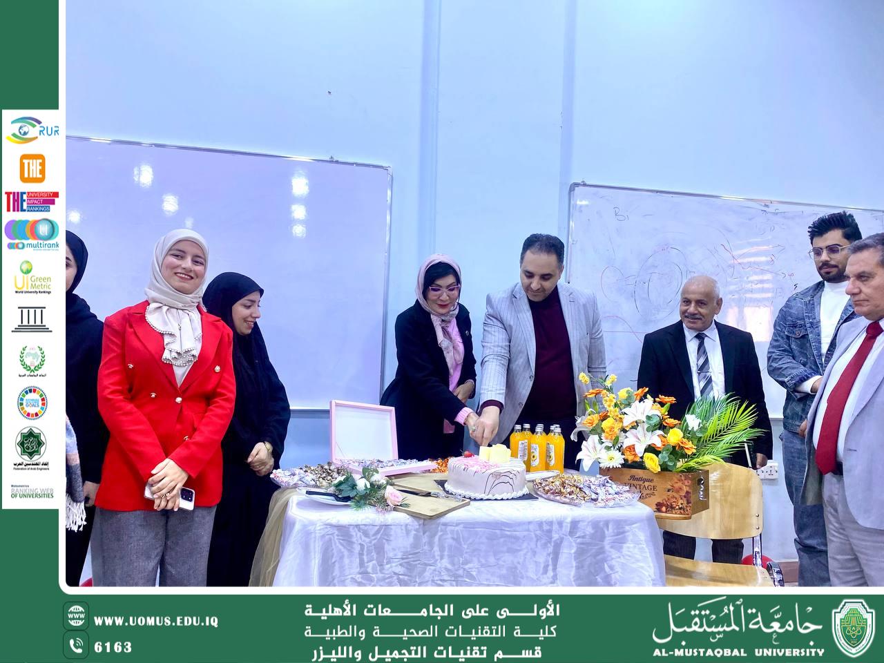 حفلة استقبال طلاب المرحلة الأولى… بداية دافئة ورسالة ترحيب من رئيس القسم