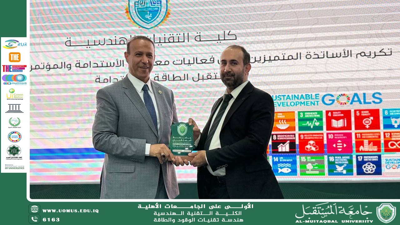 Honoring Dr. Ammar Abdel-Kadhim Fathi at the 3rd International Conference on the Future of Sustainable Energy