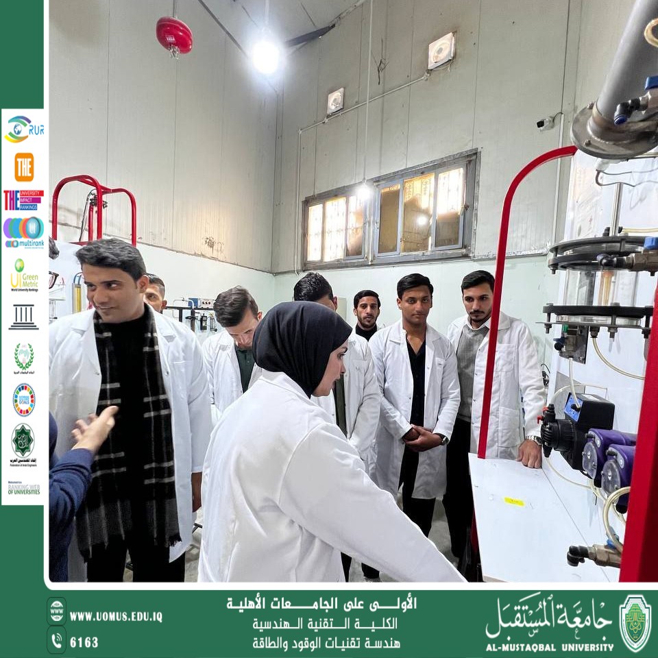 Fuel and Energy Engineering Department Holds Workshop on Batch Tray Distillation Column in Cooperation with the Energy Research Center